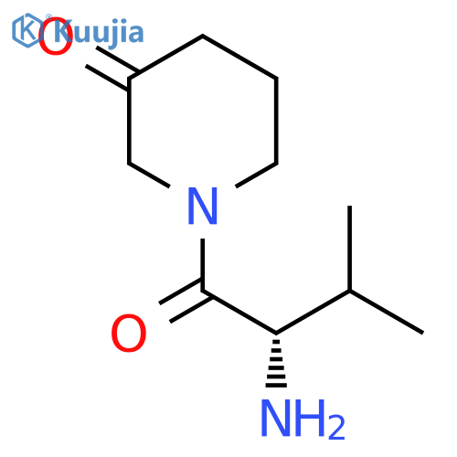 1-((S)-2-Amino-3-methyl-butyryl)-piperidin-3-one structure