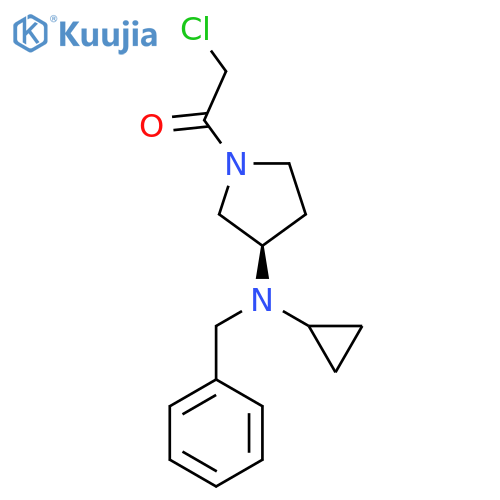 1-[(R)-3-(Benzyl-cyclopropyl-amino)-pyrrolidin-1-yl]-2-chloro-ethanone structure