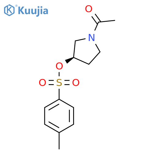 Toluene-4-sulfonic acid (R)-1-acetyl-pyrrolidin-3-yl ester structure