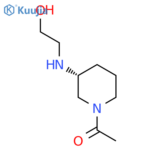 1-[(R)-3-(2-Hydroxy-ethylamino)-piperidin-1-yl]-ethanone structure