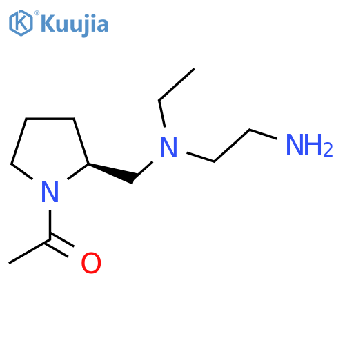 1-((S)-2-{[(2-Amino-ethyl)-ethyl-amino]-methyl}-pyrrolidin-1-yl)-ethanone structure