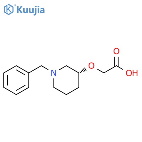 ((R)-1-Benzyl-piperidin-3-yloxy)-acetic acid structure
