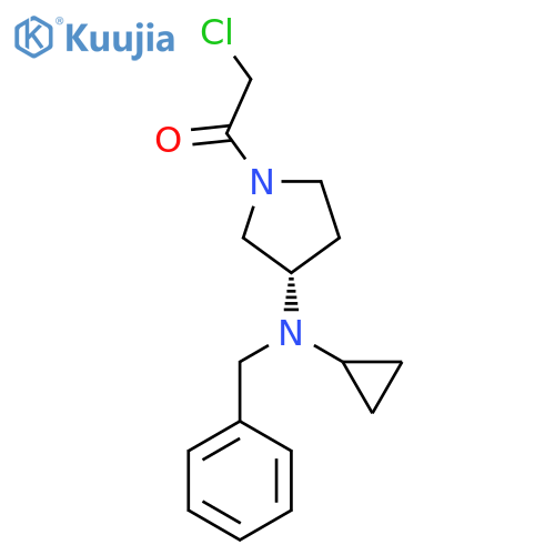 1-[(S)-3-(Benzyl-cyclopropyl-amino)-pyrrolidin-1-yl]-2-chloro-ethanone structure
