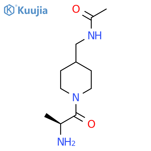 N-[1-((S)-2-Amino-propionyl)-piperidin-4-ylmethyl]-acetamide structure