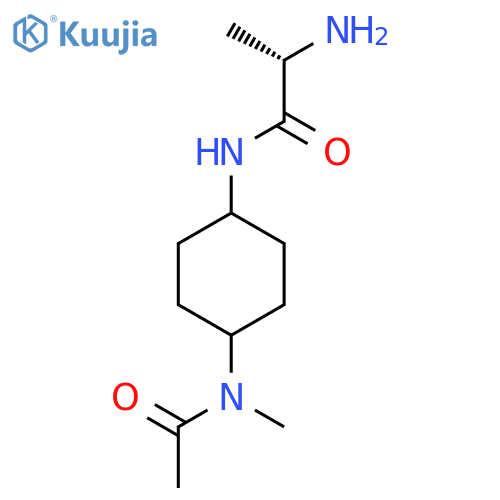 (S)-N-[4-(Acetyl-methyl-amino)-cyclohexyl]-2-amino-propionamide structure
