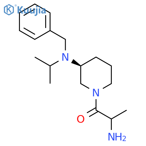2-Amino-1-[(3S)-3-[benzyl(propan-2-yl)amino]piperidin-1-yl]propan-1-one structure