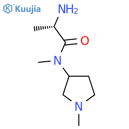(S)-2-Amino-N-methyl-N-(1-methyl-pyrrolidin-3-yl)-propionamide structure