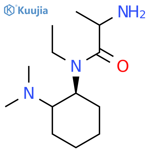 2-Amino-N-[(1S)-2-(dimethylamino)cyclohexyl]-N-ethylpropanamide structure