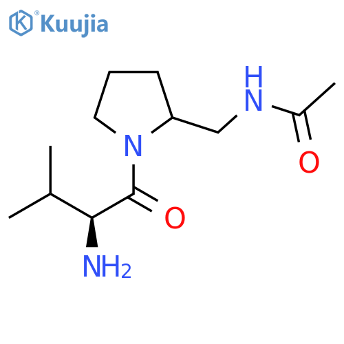 N-[1-((S)-2-Amino-3-methyl-butyryl)-pyrrolidin-2-ylmethyl]-acetamide structure