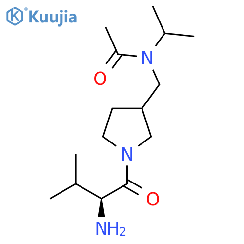 N-[1-((S)-2-Amino-3-methyl-butyryl)-pyrrolidin-3-ylmethyl]-N-isopropyl-acetamide structure
