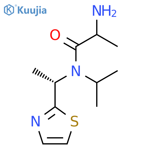 2-Amino-N-propan-2-yl-N-[(1S)-1-(1,3-thiazol-2-yl)ethyl]propanamide structure
