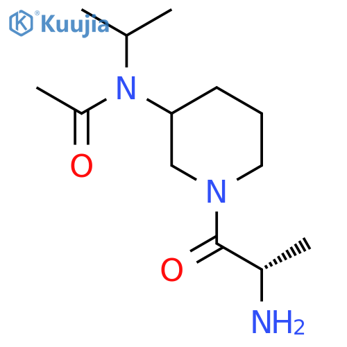 N-[1-((S)-2-Amino-propionyl)-piperidin-3-yl]-N-isopropyl-acetamide structure
