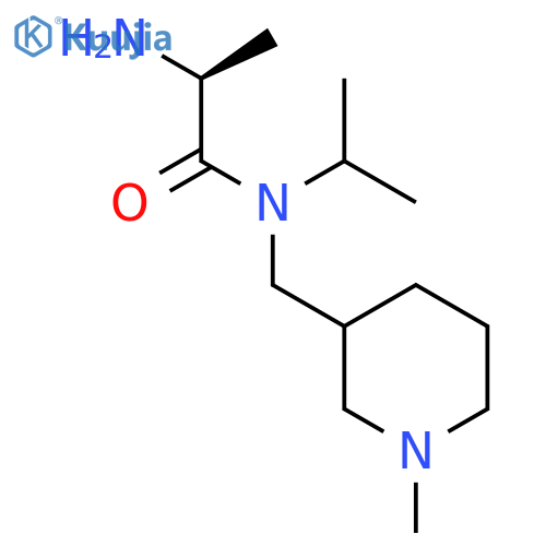 (S)-2-Amino-N-isopropyl-N-(1-methyl-piperidin-3-ylmethyl)-propionamide structure