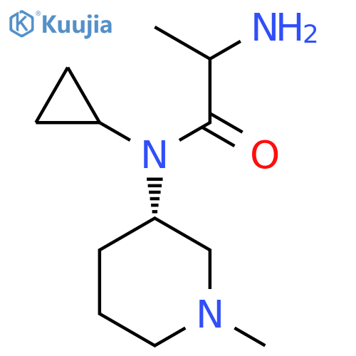 2-Amino-N-cyclopropyl-N-[(3S)-1-methylpiperidin-3-yl]propanamide structure