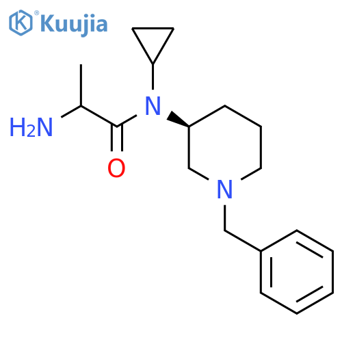 2-Amino-N-[(3S)-1-benzylpiperidin-3-yl]-N-cyclopropylpropanamide structure