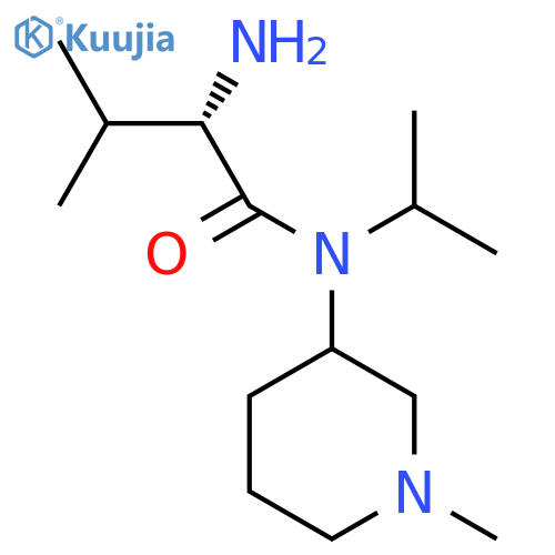 (S)-2-Amino-N-isopropyl-3-methyl-N-(1-methyl-piperidin-3-yl)-butyramide structure