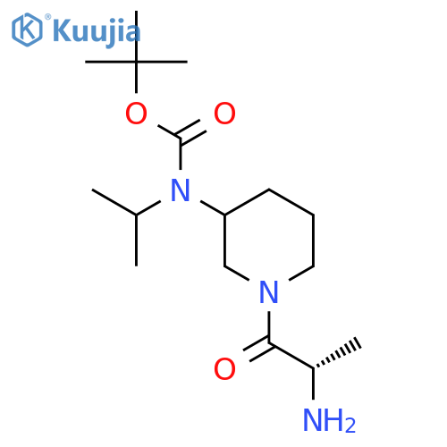 [1-((S)-2-Amino-propionyl)-piperidin-3-yl]-isopropyl-carbamic acid tert-butyl ester structure