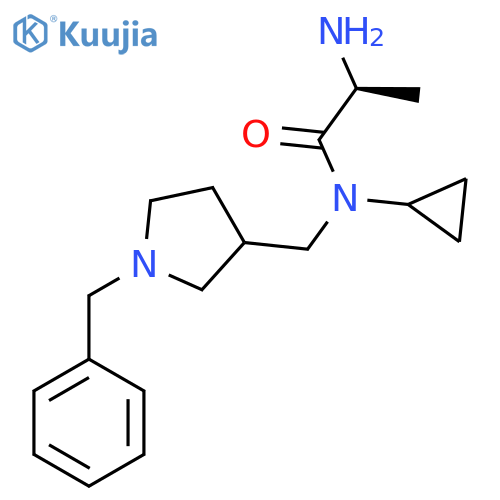 (S)-2-Amino-N-(1-benzyl-pyrrolidin-3-ylmethyl)-N-cyclopropyl-propionamide structure
