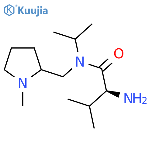 (S)-2-Amino-N-isopropyl-3-methyl-N-(1-methyl-pyrrolidin-2-ylmethyl)-butyramide structure