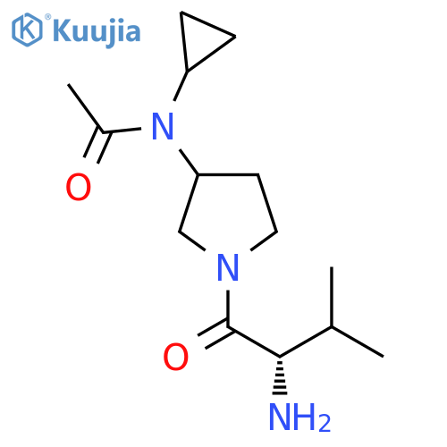 N-[1-((S)-2-Amino-3-methyl-butyryl)-pyrrolidin-3-yl]-N-cyclopropyl-acetamide structure