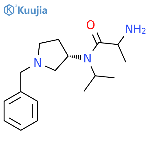 2-Amino-N-[(3S)-1-benzylpyrrolidin-3-yl]-N-propan-2-ylpropanamide structure