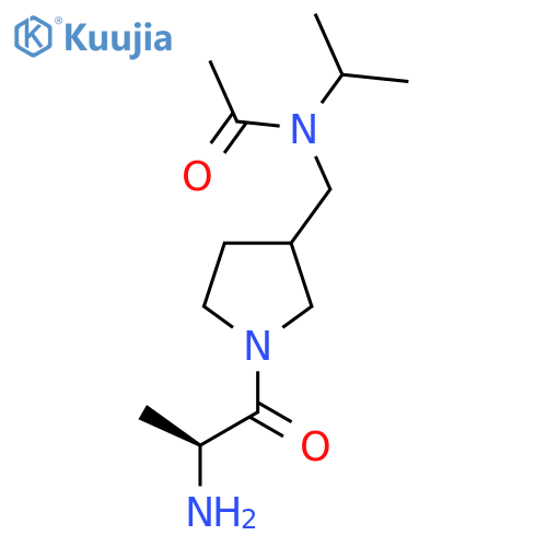 N-[1-((S)-2-Amino-propionyl)-pyrrolidin-3-ylmethyl]-N-isopropyl-acetamide structure