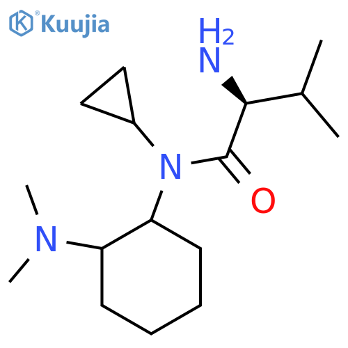 (S)-2-Amino-N-cyclopropyl-N-(2-dimethylamino-cyclohexyl)-3-methyl-butyramide structure