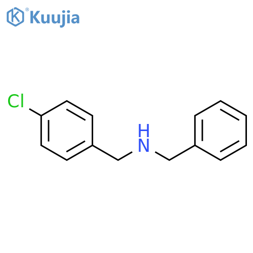Benzyl-(4-chloro-benzyl)-amine structure