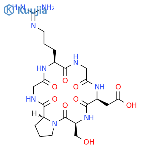 Cyclo(-Gly-Arg-Gly-Asp-Ser-Pro) structure