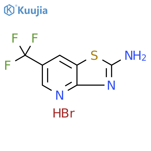 6-(trifluoromethyl)-[1,3]thiazolo[4,5-b]pyridin-2-amine hydrobromide structure