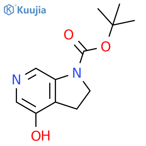 tert-butyl 4-hydroxy-1H,2H,3H-pyrrolo[2,3-c]pyridine-1-carboxylate structure