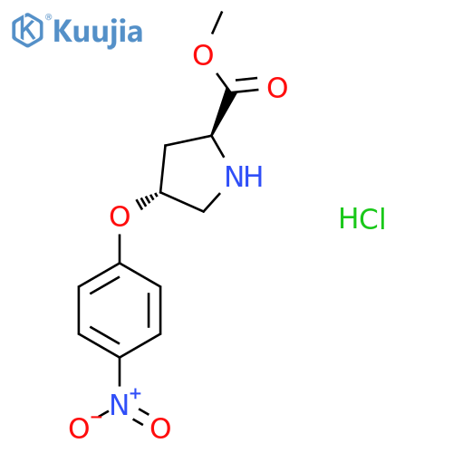 Methyl (2S,4S)-4-(4-Nitrophenoxy)-2-pyrrolidinecarboxylate Hydrochloride structure
