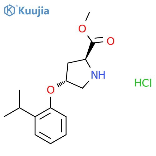 Methyl (2S,4S)-4-(2-Isopropylphenoxy)-2-pyrrolidinecarboxylate Hydrochloride structure