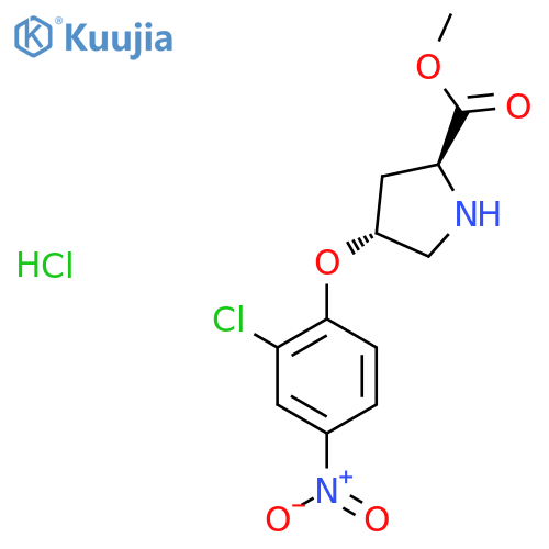 Methyl (2S,4S)-4-(2-Chloro-4-nitrophenoxy)-2-pyrrolidinecarboxylate Hydrochloride structure