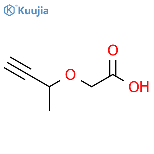 2-(But-3-yn-2-yloxy)acetic acid structure