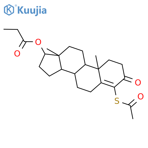 (4-acetylsulfanyl-10,13-dimethyl-3-oxo-1,2,6,7,8,9,11,12,14,15,16,17-dodecahydrocyclopenta[a]phenanthren-17-yl) Propanoate structure