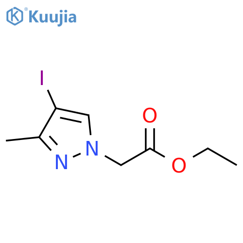 ethyl 2-(4-iodo-3-methyl-1H-pyrazol-1-yl)acetate structure