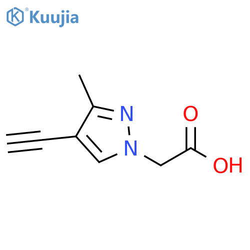 (4-Ethynyl-3-methyl-pyrazol-1-yl)-acetic acid structure