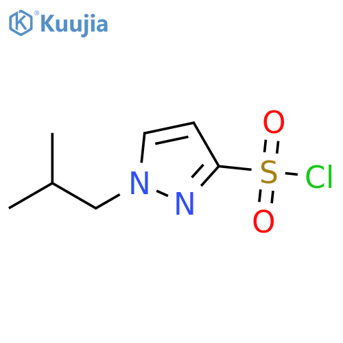 1-(2-methylpropyl)-1H-pyrazole-3-sulfonyl chloride structure