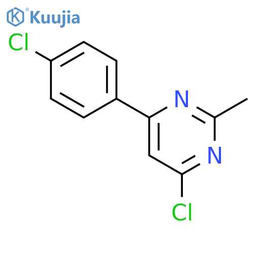 4-chloro-6-(4-chlorophenyl)-2-methylpyrimidine structure