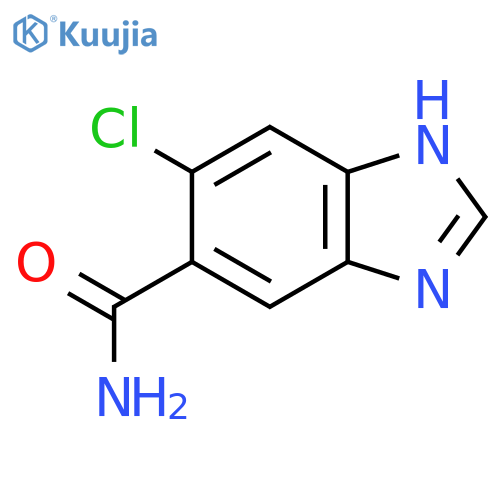 5-Chloro-1H-benzimidazole-6-carboxamide structure