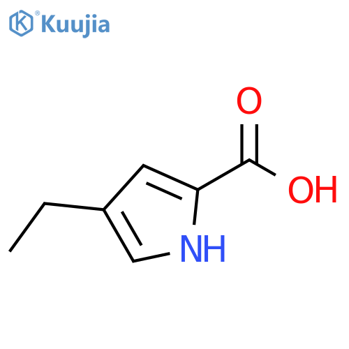 4-ethyl-1H-pyrrole-2-carboxylic acid structure
