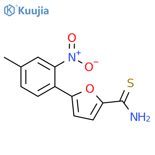 5-(4-Methyl-2-nitro-phenyl)-furan-2-carbothioic acid amide structure