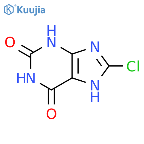 8-Chloro-3,9-dihydro-1H-purine-2,6-dione structure