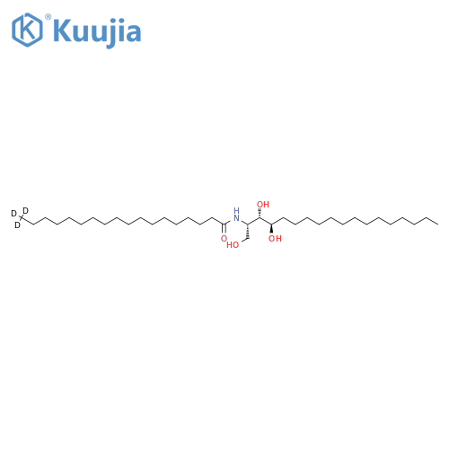 N-[(1S,2S,3R)-2,3-dihydroxy-1-(hydroxymethyl)heptadecyl]-octadecanamide-18,18,18-d3 structure