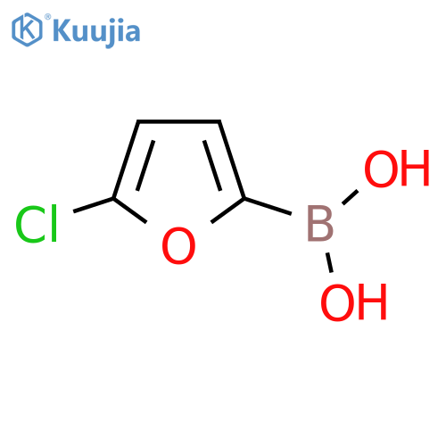 (5-chlorofuran-2-yl)boronic acid structure