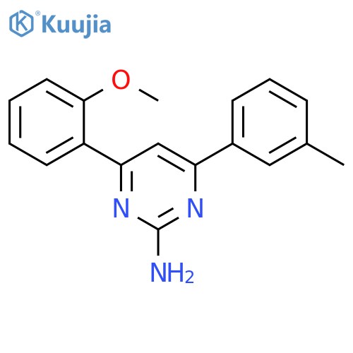 4-(2-methoxyphenyl)-6-(3-methylphenyl)pyrimidin-2-amine structure