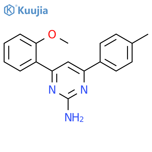 4-(2-methoxyphenyl)-6-(4-methylphenyl)pyrimidin-2-amine structure