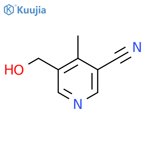 5-(Hydroxymethyl)-4-methylnicotinonitrile structure