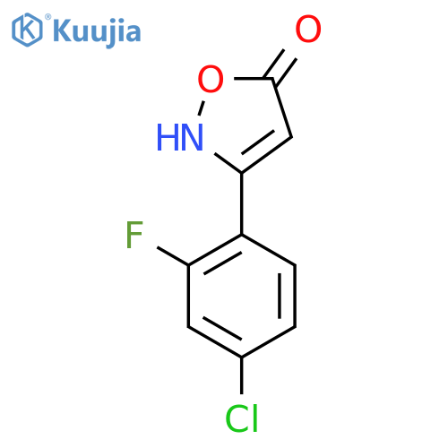 3-(4-Chloro-2-fluorophenyl)-1,2-oxazol-5-ol structure